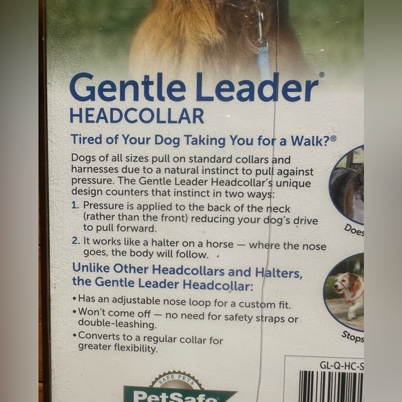 PETSAFE Gentle Leader Head Collar Stops Pulling Jumping Small up to 25lbs Black - Picture 5 of 14